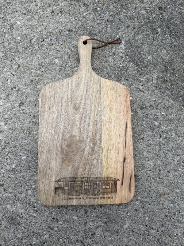 Wood Serving Board - Home Outline + Address - Image 3