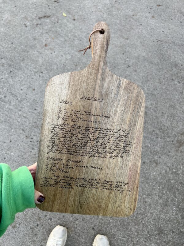 Wood Serving Board - Handwritten Recipe - Image 5