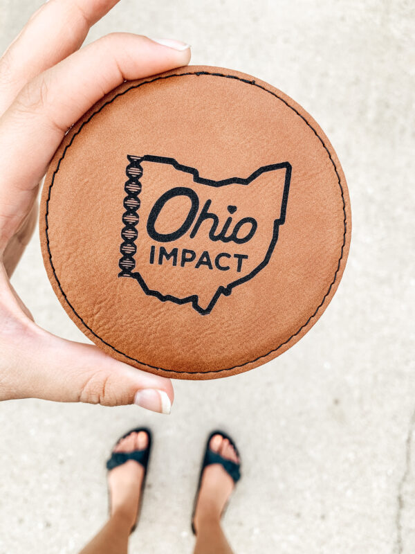 Leather Round Coaster - set of 4 - Image 9