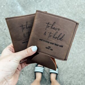 Leather Koozie - regular can