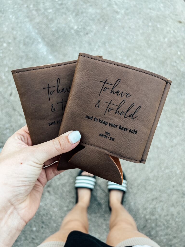 Leather Koozie - regular can