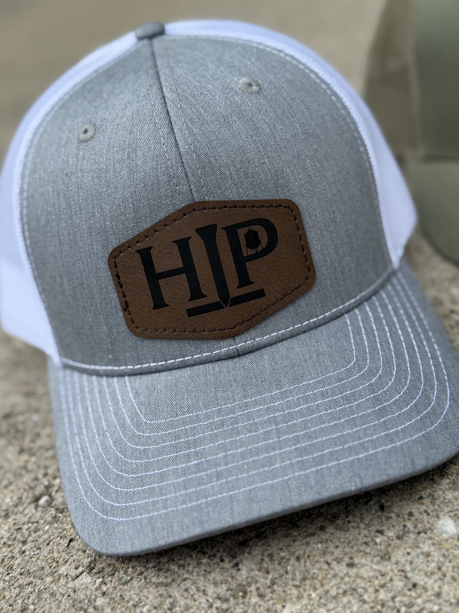 Snapback Hat w/ Leather Patch