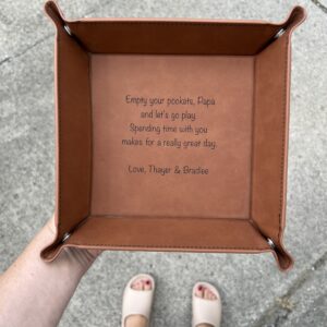 Leatherette Catch-all Tray