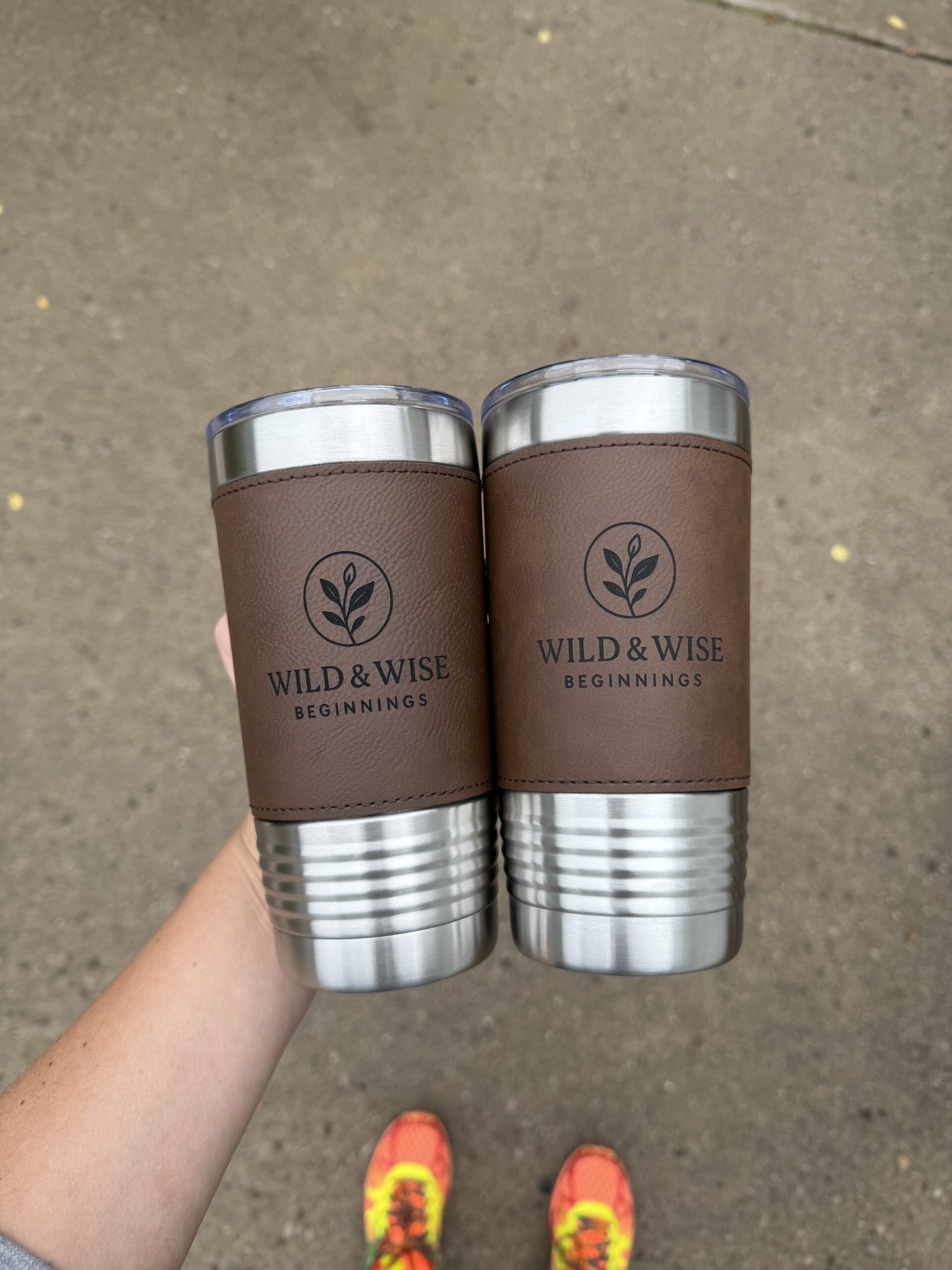 Leather Wrapped Tumbler