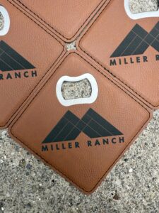 Leather Bottle Opener Coaster
