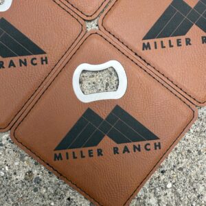 Leather Bottle Opener Coaster