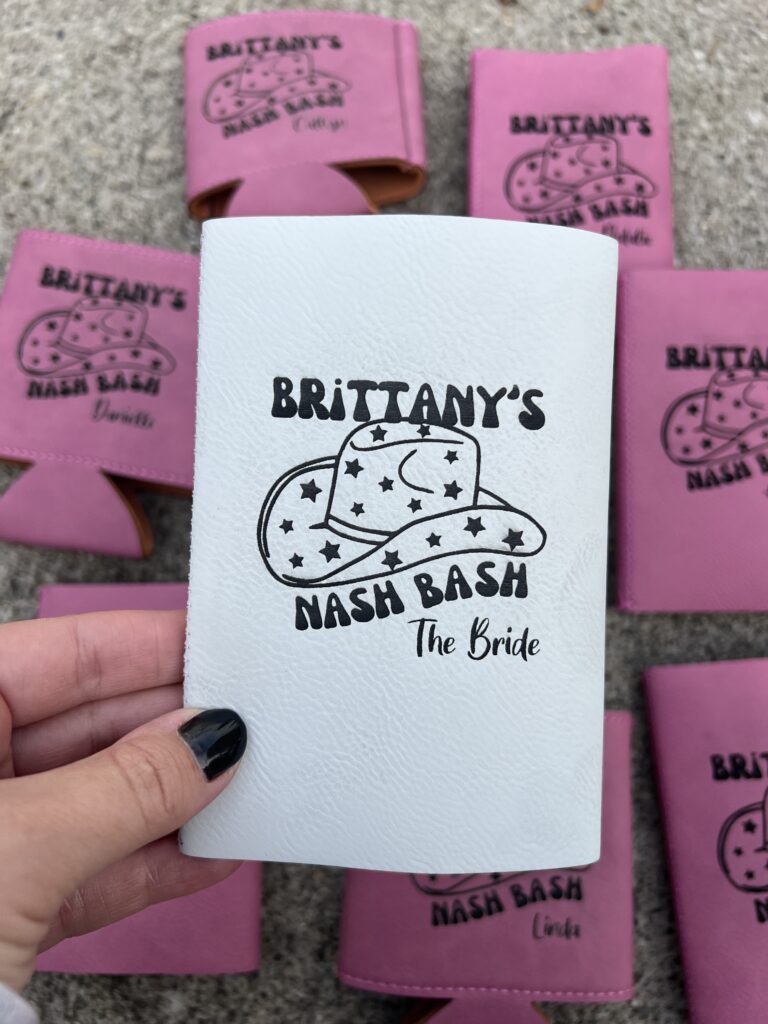 Leather Koozie - slim can