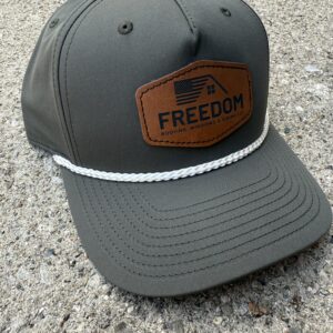 Rope Snapback Hat w/ Leather Patch