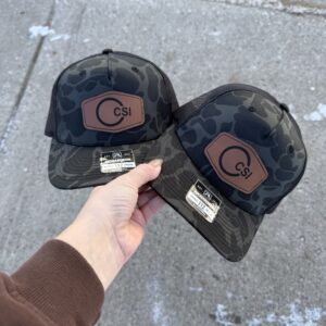 Camo Snapback w/ Leather Patch