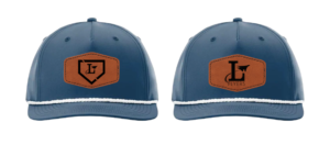 Dusty Blue Rope Snapback Hat w/ Leather Patch