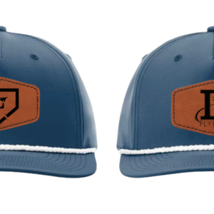 Dusty Blue Rope Snapback Hat w/ Leather Patch