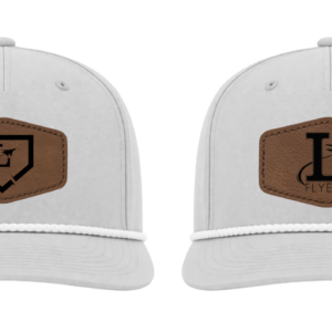 Grey Rope Snapback Hat w/ Leather Patch