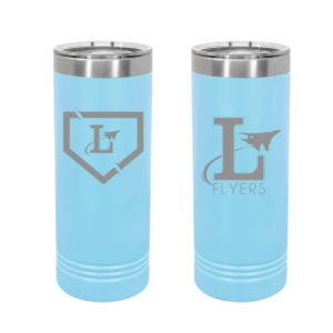 22oz Light Blue Skinny Tumbler