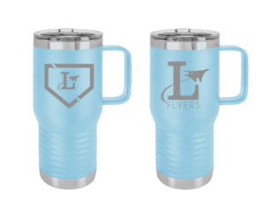 20oz Light Blue Travel Coffee Mug