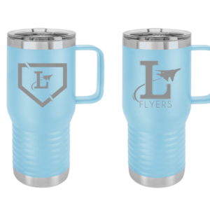 20oz Light Blue Travel Coffee Mug