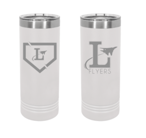 22oz White Skinny Tumbler