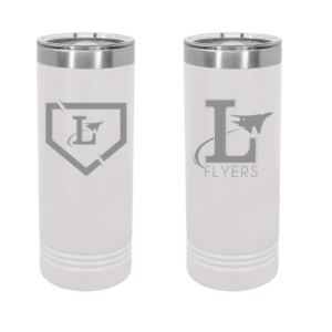 22oz White Skinny Tumbler