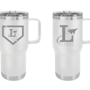 20oz White Travel Coffee Mug
